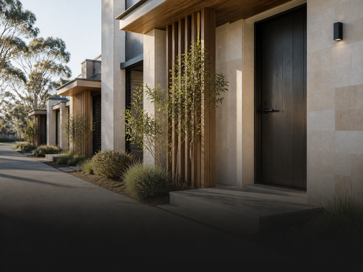 Door hardware installed in an Australian residential development