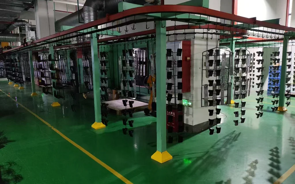 Inside the factory