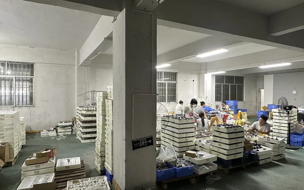 Inside the factory
