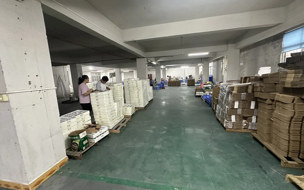 Inside the factory