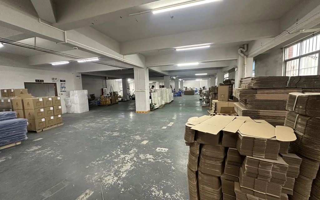 Inside the factory