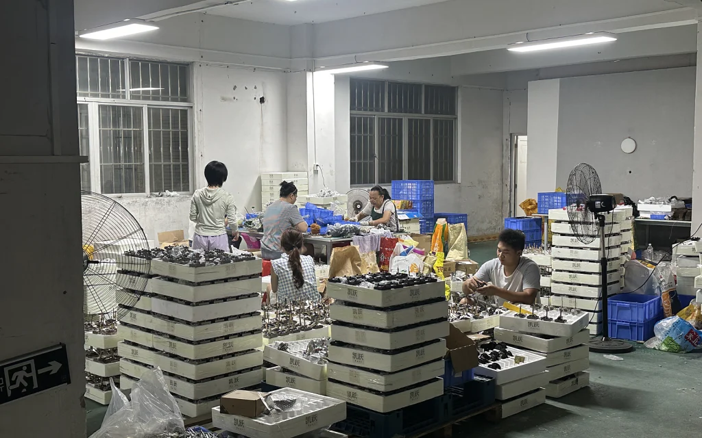 Inside the workshop