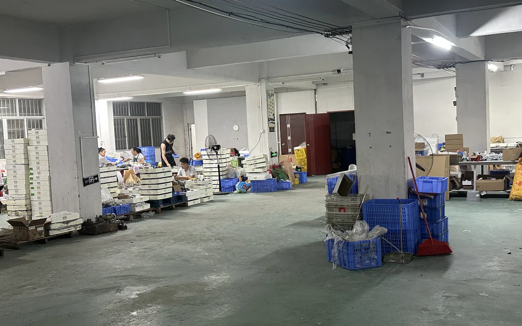 Inside the workshop