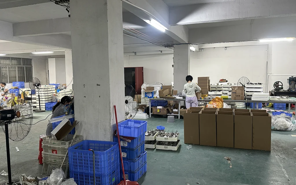 Inside the workshop