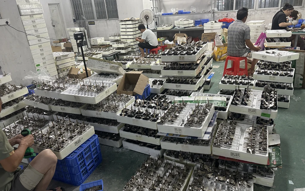 Inside the workshop